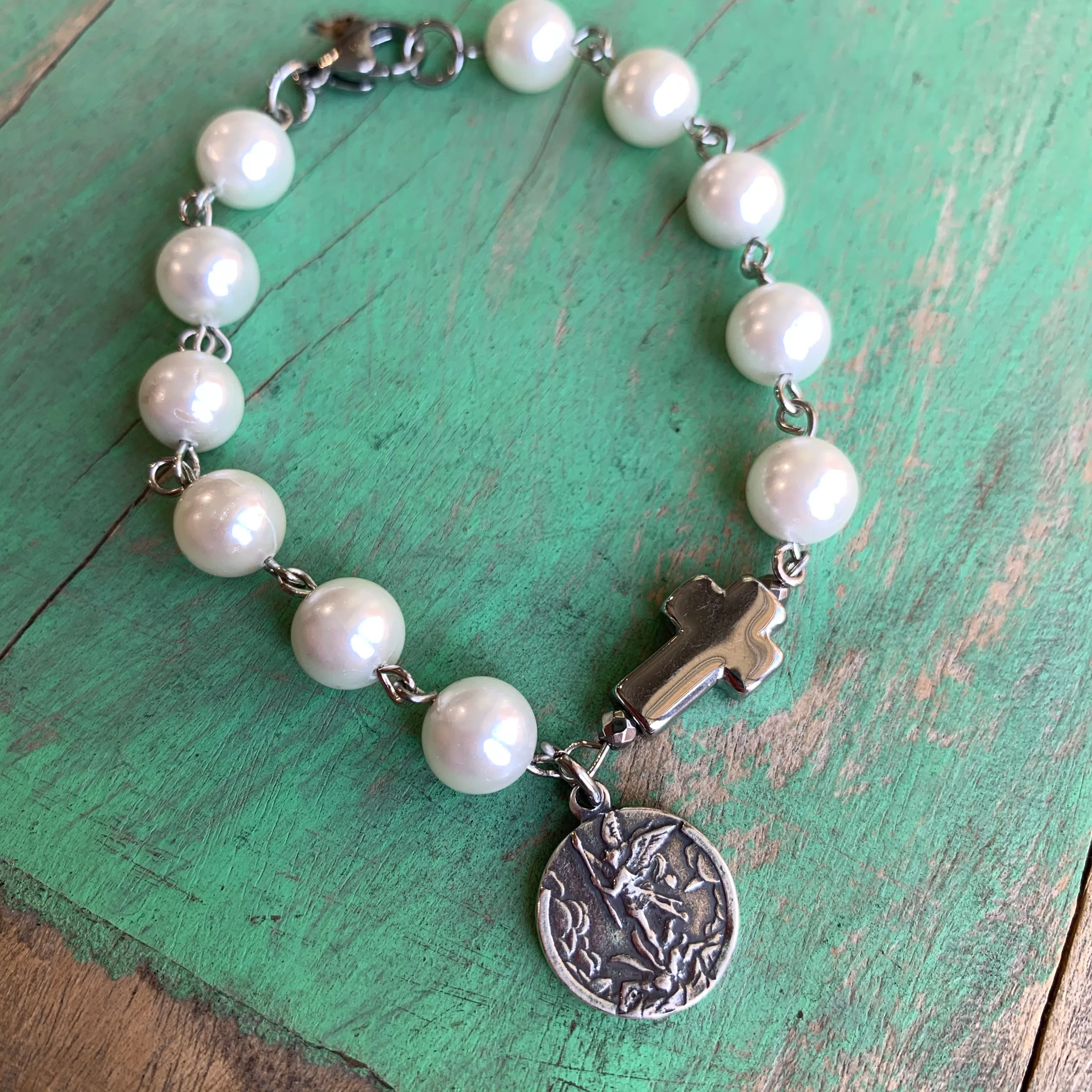 St Michael Pearl Set