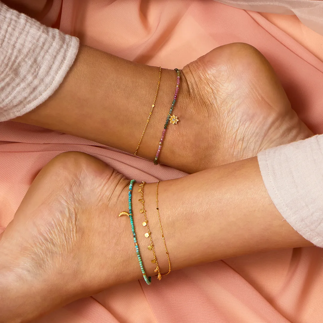 Step Into Light Shimmering Chain Anklet