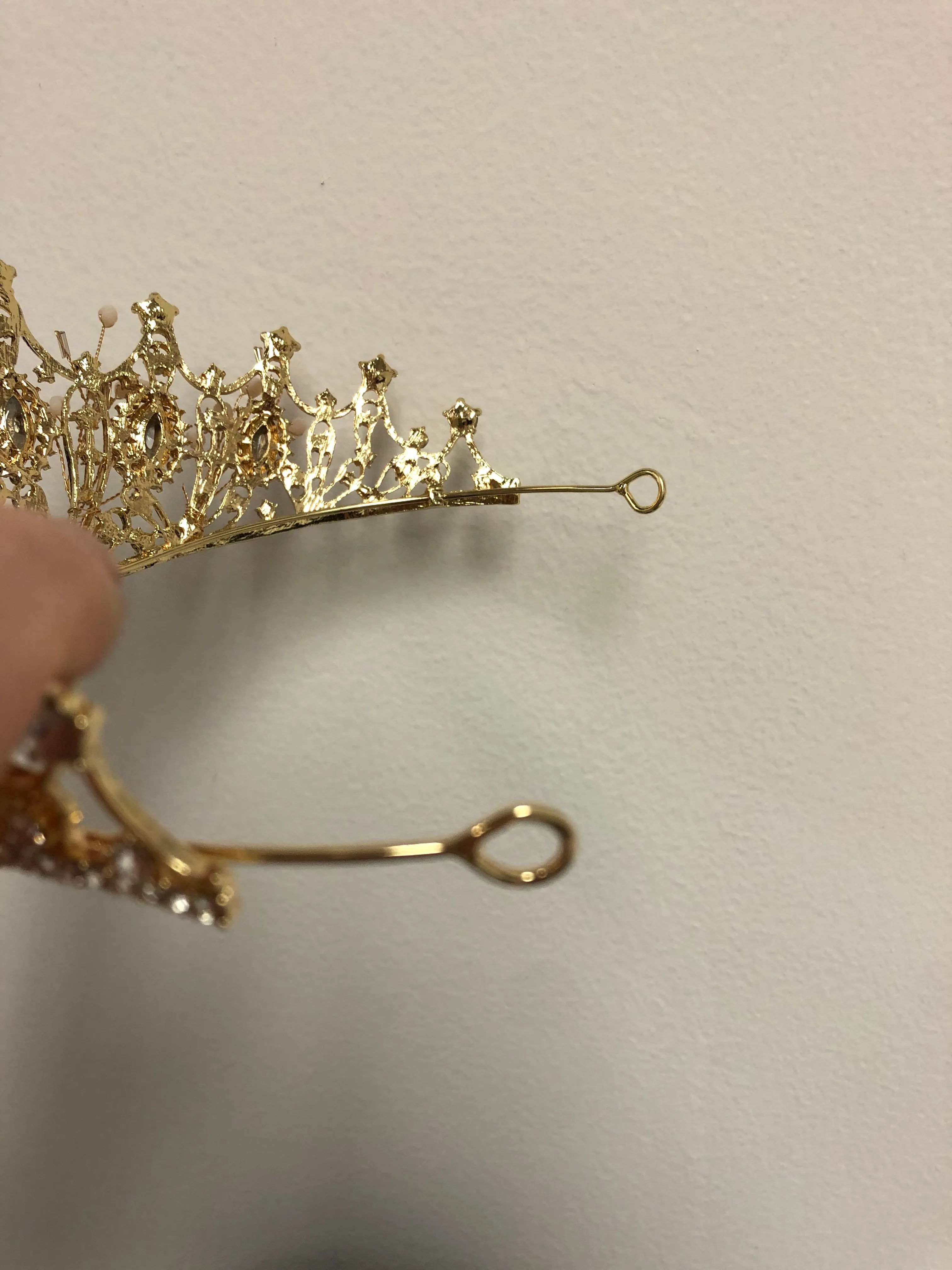 Tiara - Gold and Crystal Rhinestones