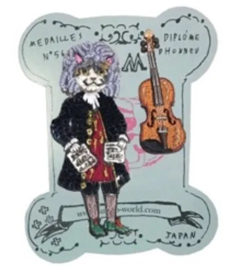 TM - MBC2602 Nyach and violin Brooch