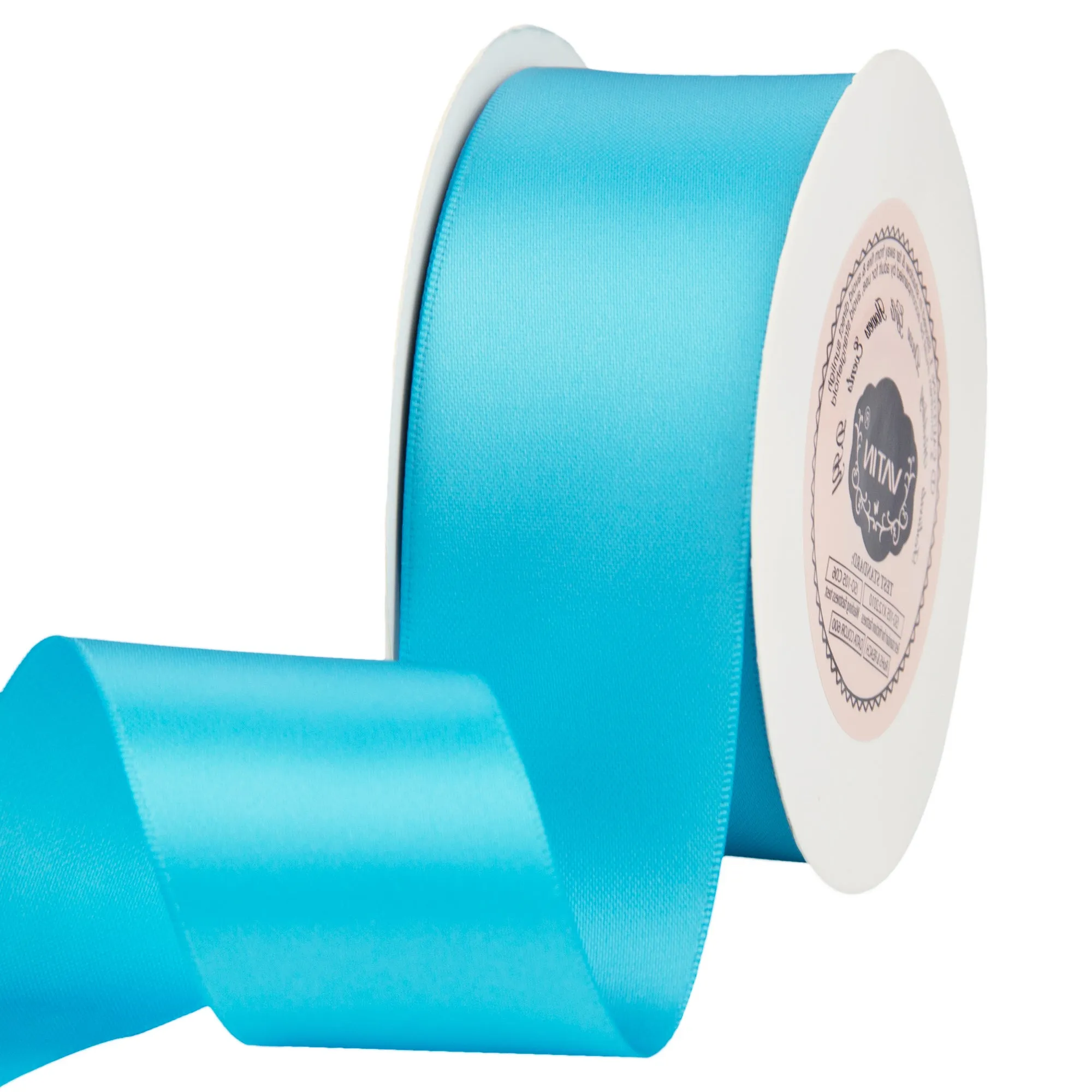 VATIN 1-1/2 inches Wide Double Faced Polyester Satin Ribbon Continuous Ribbon -25 Yard, Perfect for Wedding, Gift Wrapping, Bow Making & Other Projects