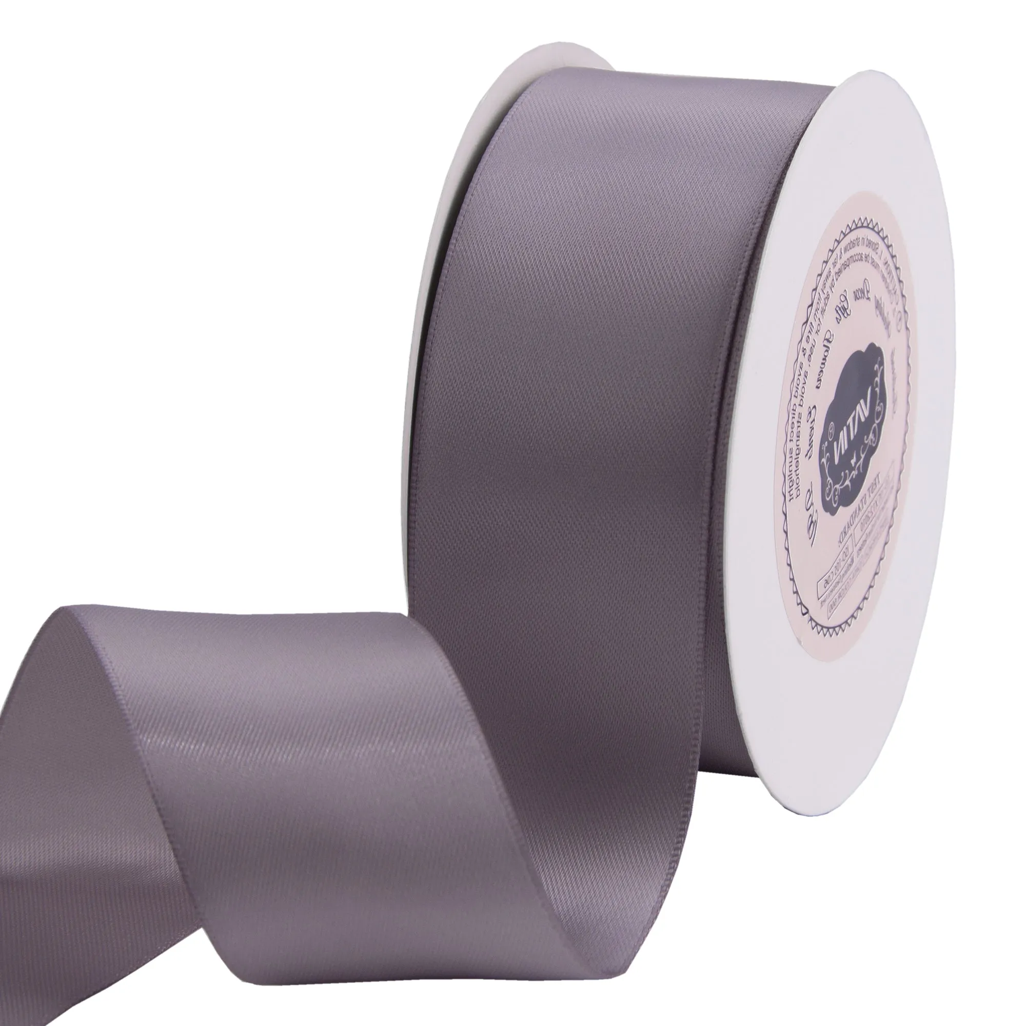 VATIN 1-1/2 inches Wide Double Faced Polyester Satin Ribbon Continuous Ribbon -25 Yard, Perfect for Wedding, Gift Wrapping, Bow Making & Other Projects