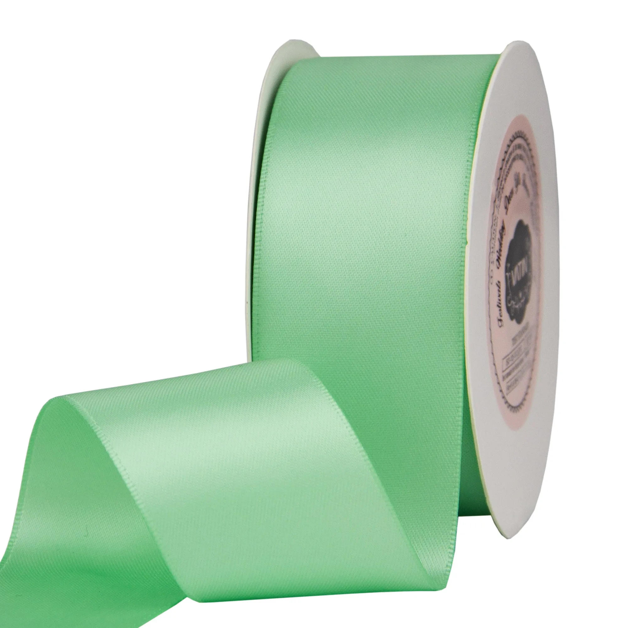 VATIN 1-1/2 inches Wide Double Faced Polyester Satin Ribbon Continuous Ribbon -25 Yard, Perfect for Wedding, Gift Wrapping, Bow Making & Other Projects