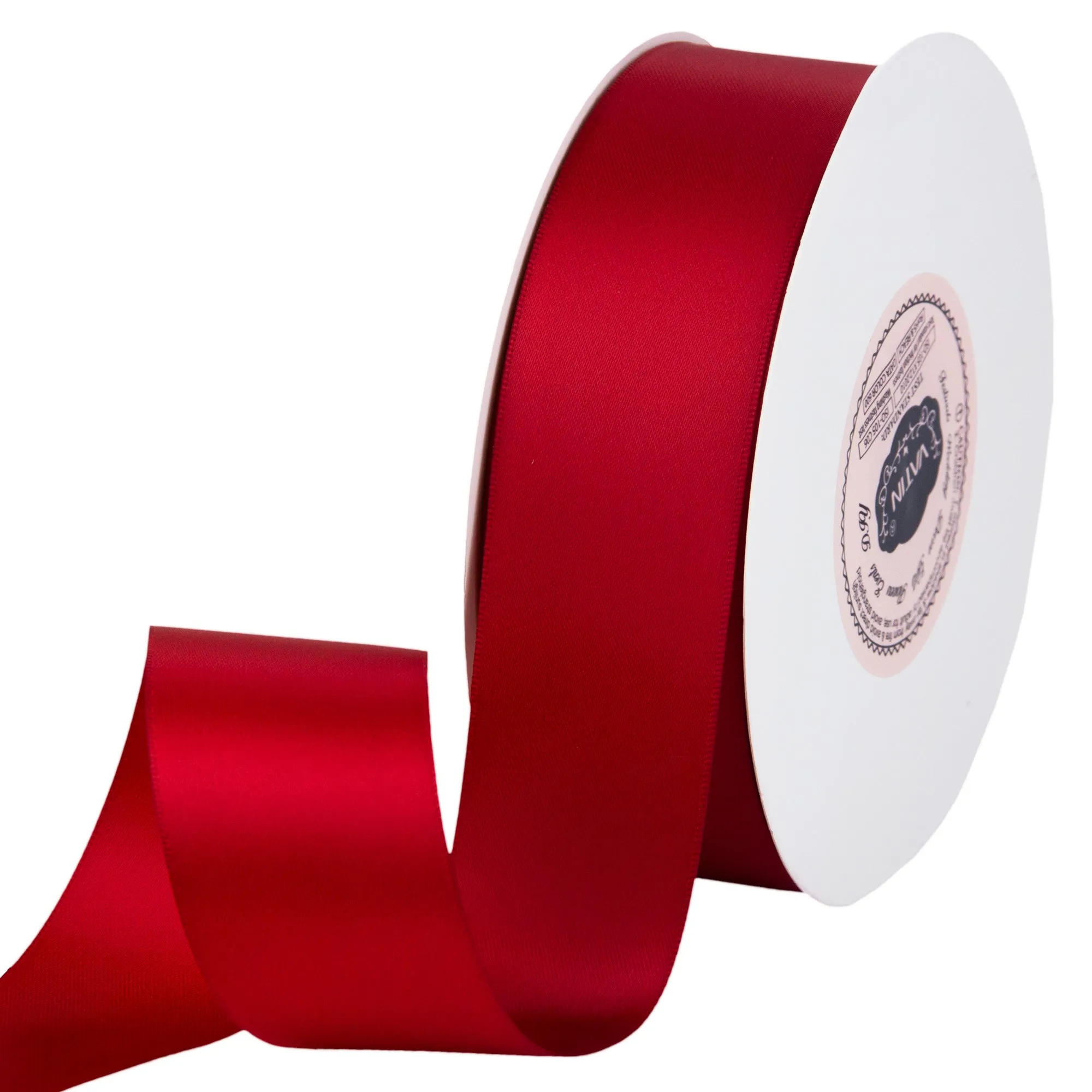 VATIN 1-1/2 inches Wide Double Faced Polyester Satin Ribbon Continuous Ribbon -25 Yard, Perfect for Wedding, Gift Wrapping, Bow Making & Other Projects