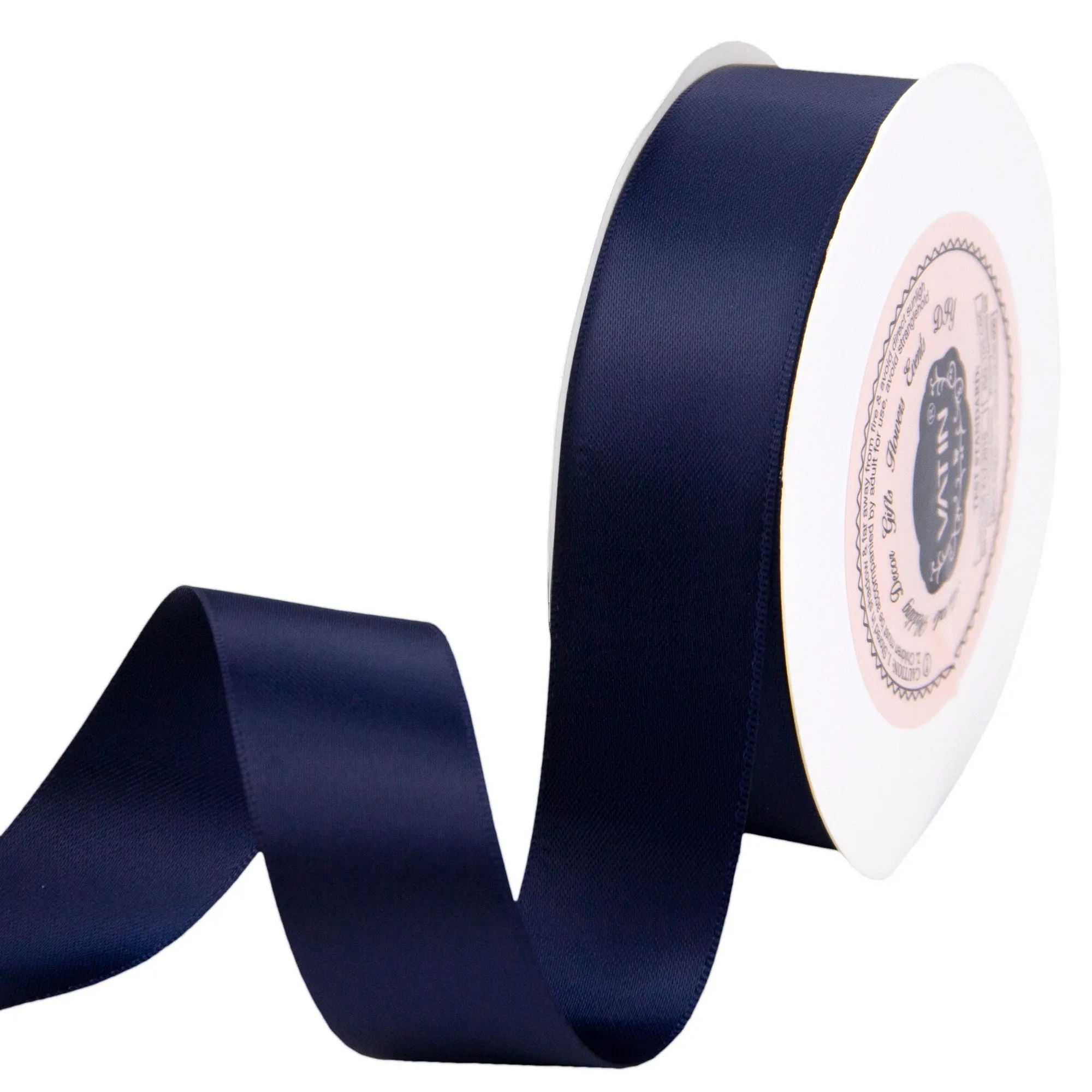 VATIN 1 inch Double Faced Polyester Satin Ribbon - 25 Yard Spool, Perfect for Wedding, Wreath, Baby Shower,Packing and Other Projects