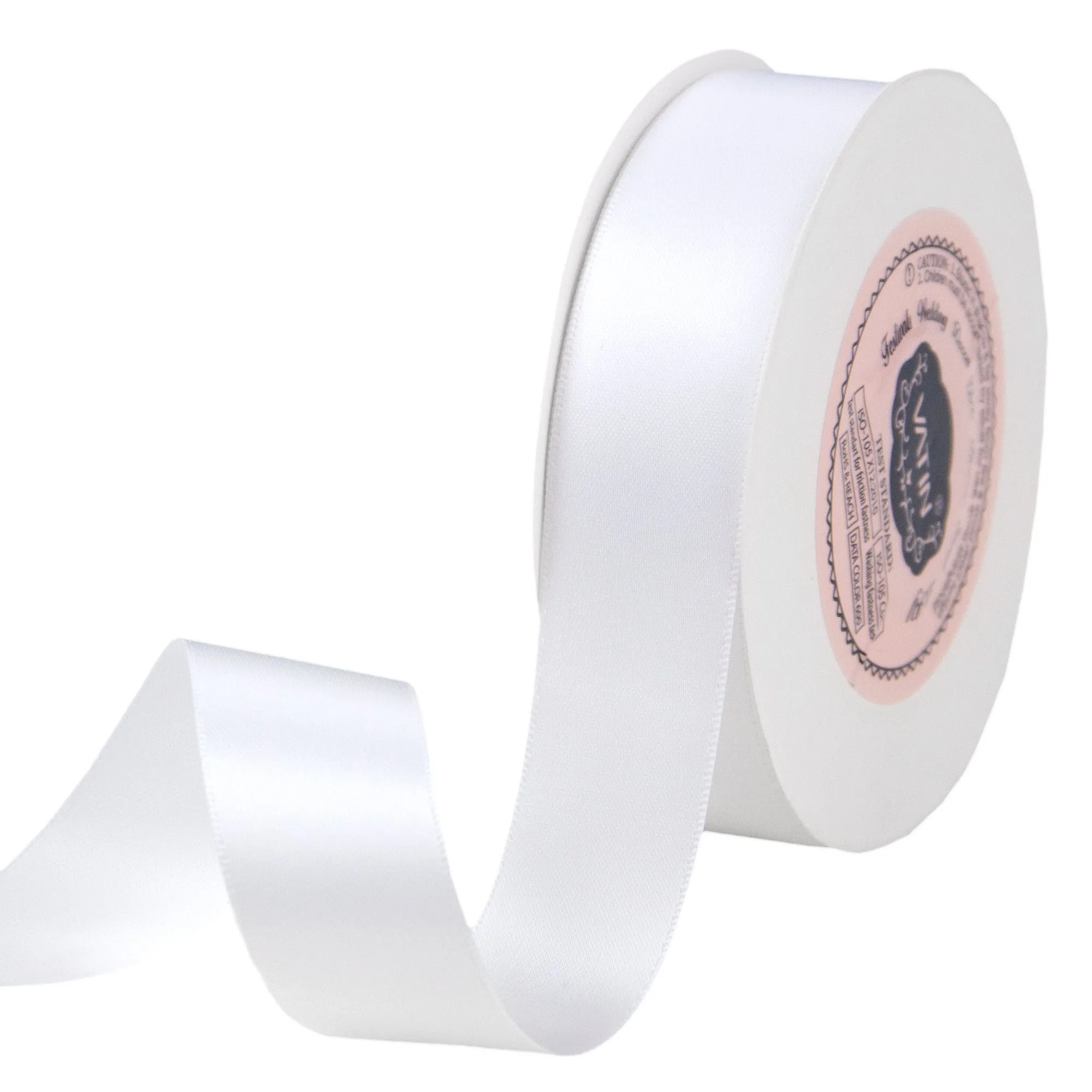 VATIN 1 inch Double Faced Polyester Satin Ribbon - 25 Yard Spool, Perfect for Wedding, Wreath, Baby Shower,Packing and Other Projects