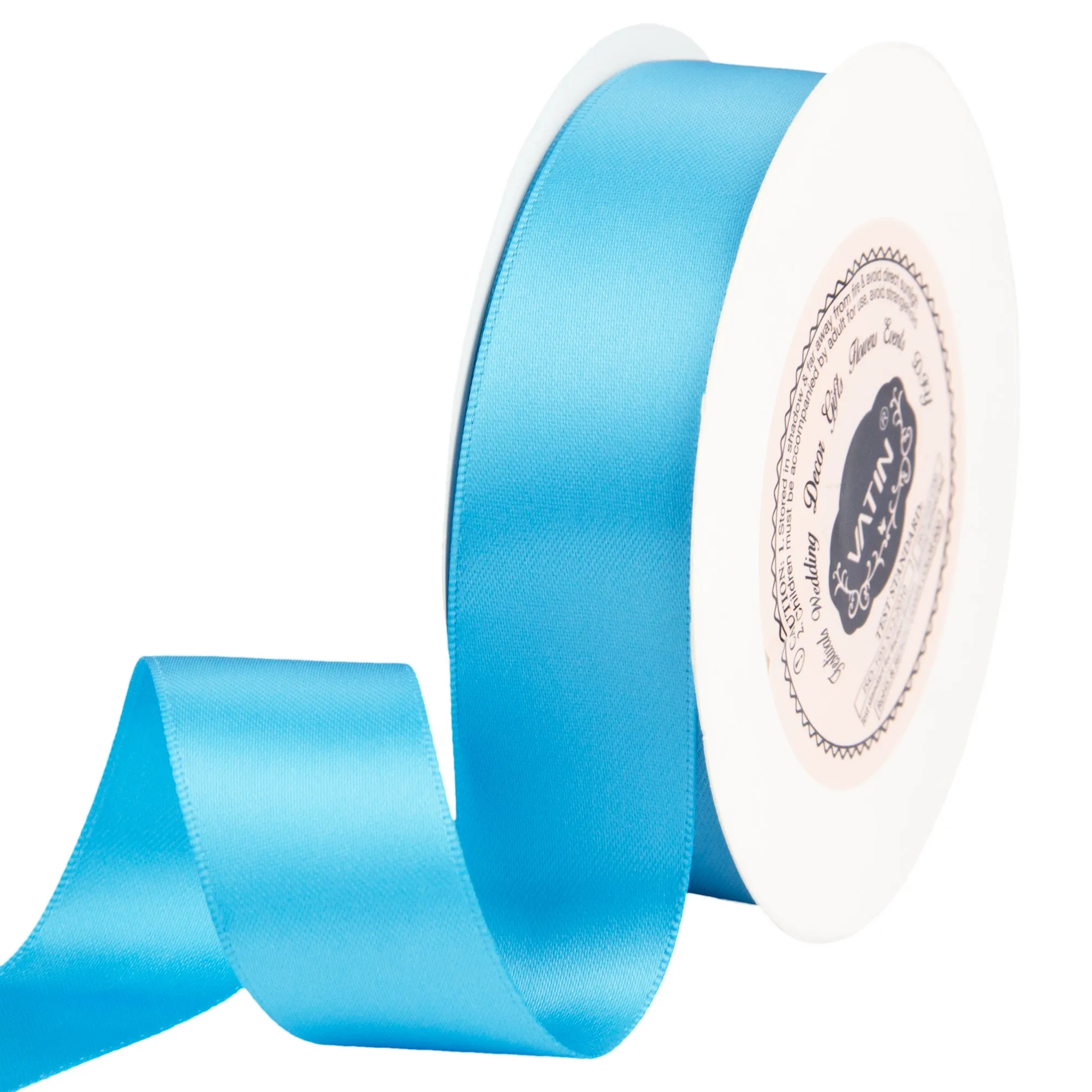 VATIN 1 inch Double Faced Polyester Satin Ribbon - 25 Yard Spool, Perfect for Wedding, Wreath, Baby Shower,Packing and Other Projects