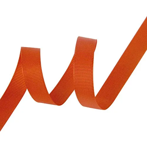 VATIN 1/2" Grosgrain Ribbon, 50-Yard,25 Yards Each Roll Perfect for Wedding Decor, Wreath, Baby Shower,Gift Package Wrapping and Other Projects Autumn Orange