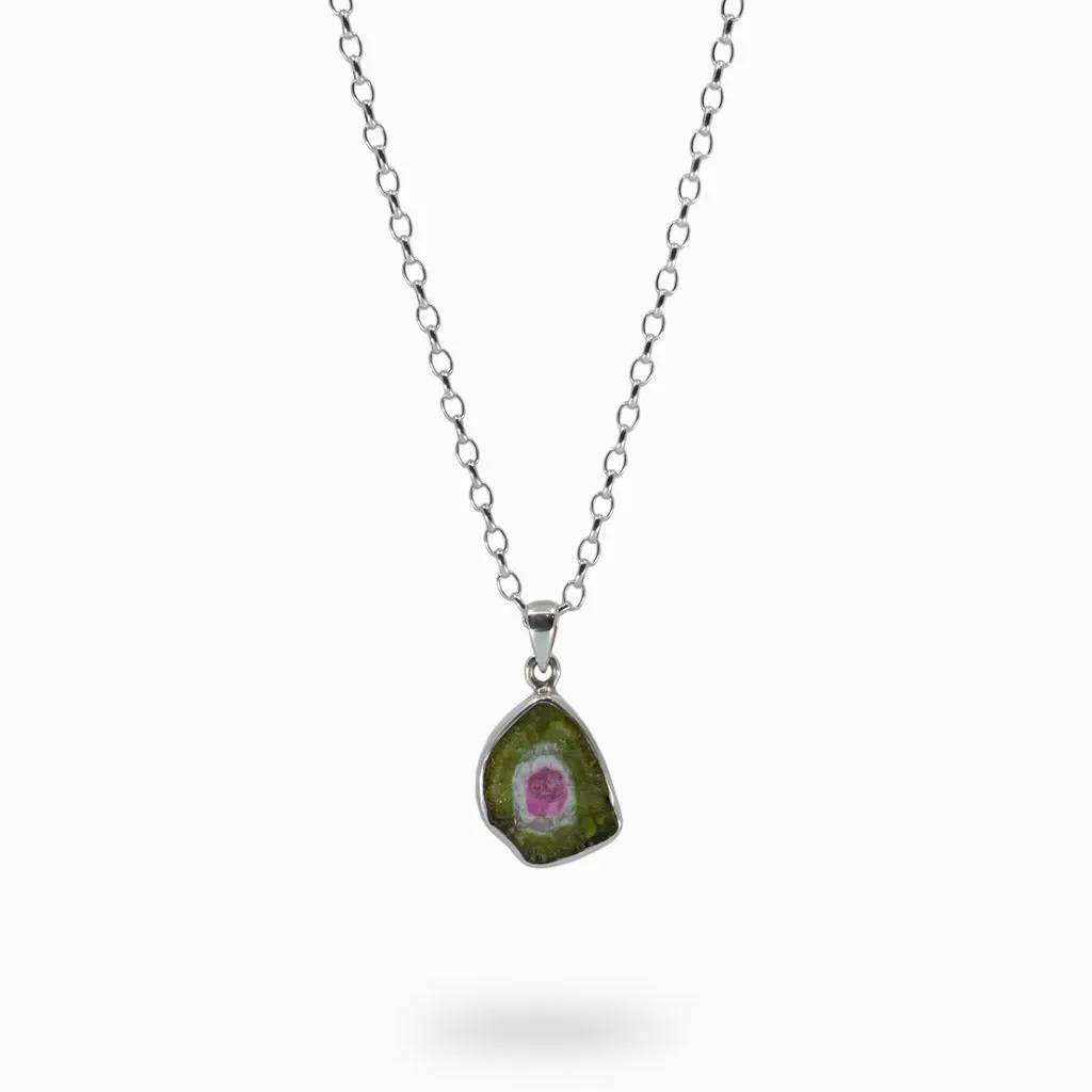 Watermelon Tourmaline Necklace