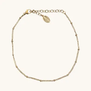 Waterproof Gold Jess Anklet