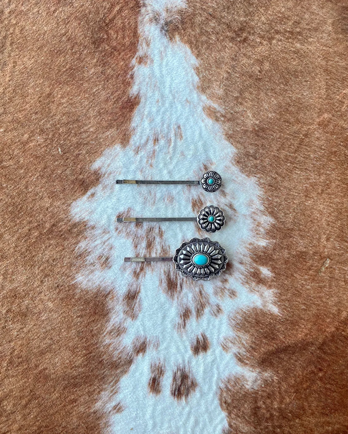 Western Concho Hair Pins