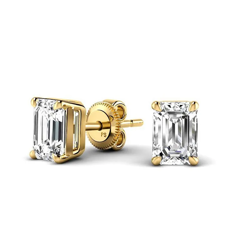 Wholesale 0.50CT Diamond Stud Earrings in 14KT Yellow Gold